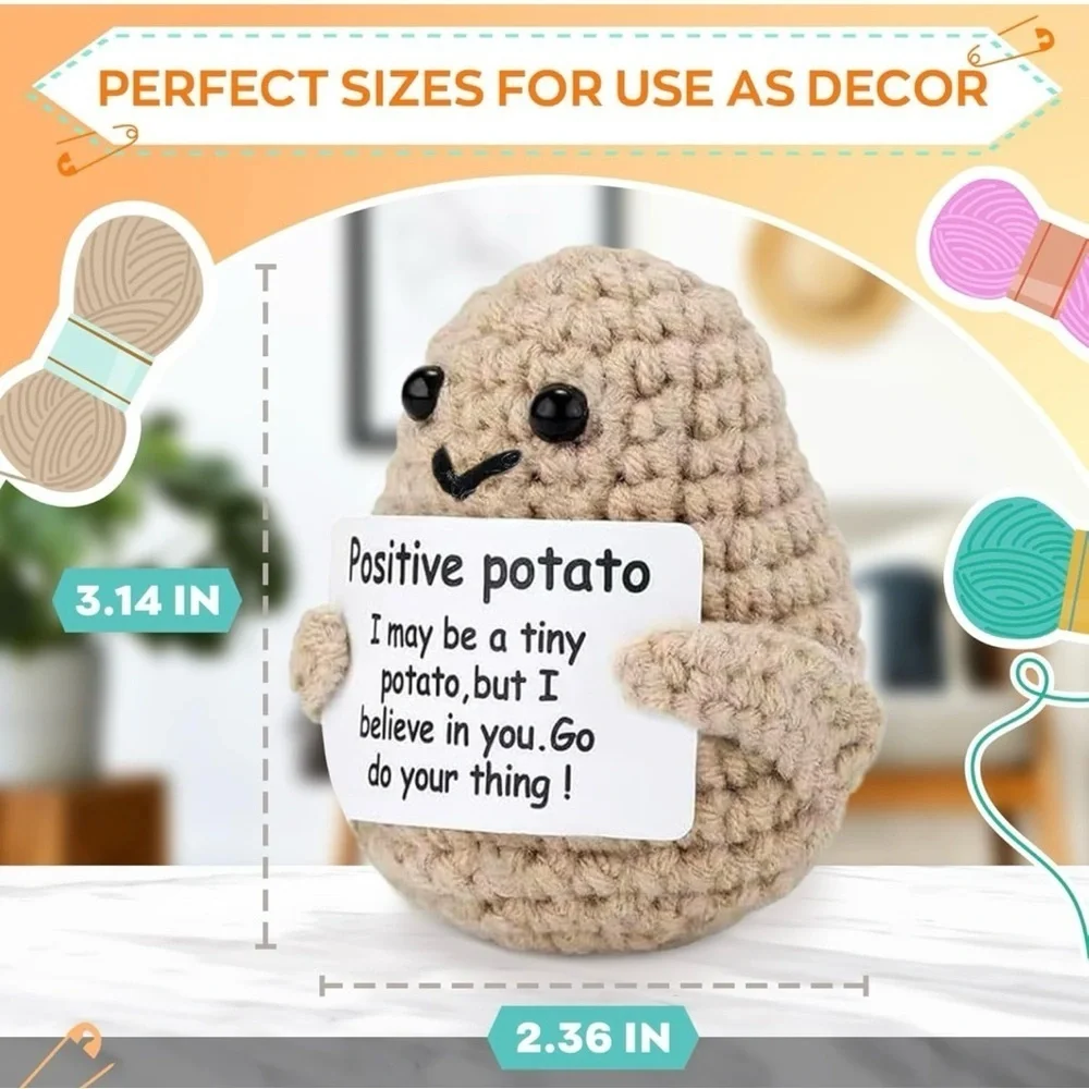 Positively Adorable New Crochet Potato: Your Tiny Companion for Joy & Motivation